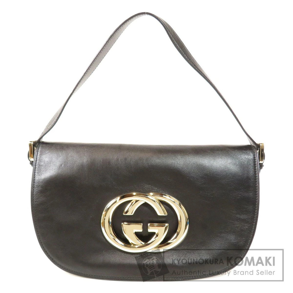 Gucci GG logo shoulder bag calfskin
